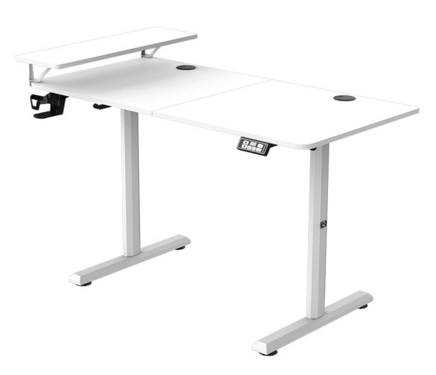 Ultradesk HIGHLANDER Elektryczna regulacja Białe - 1295839 - zdjęcie 4